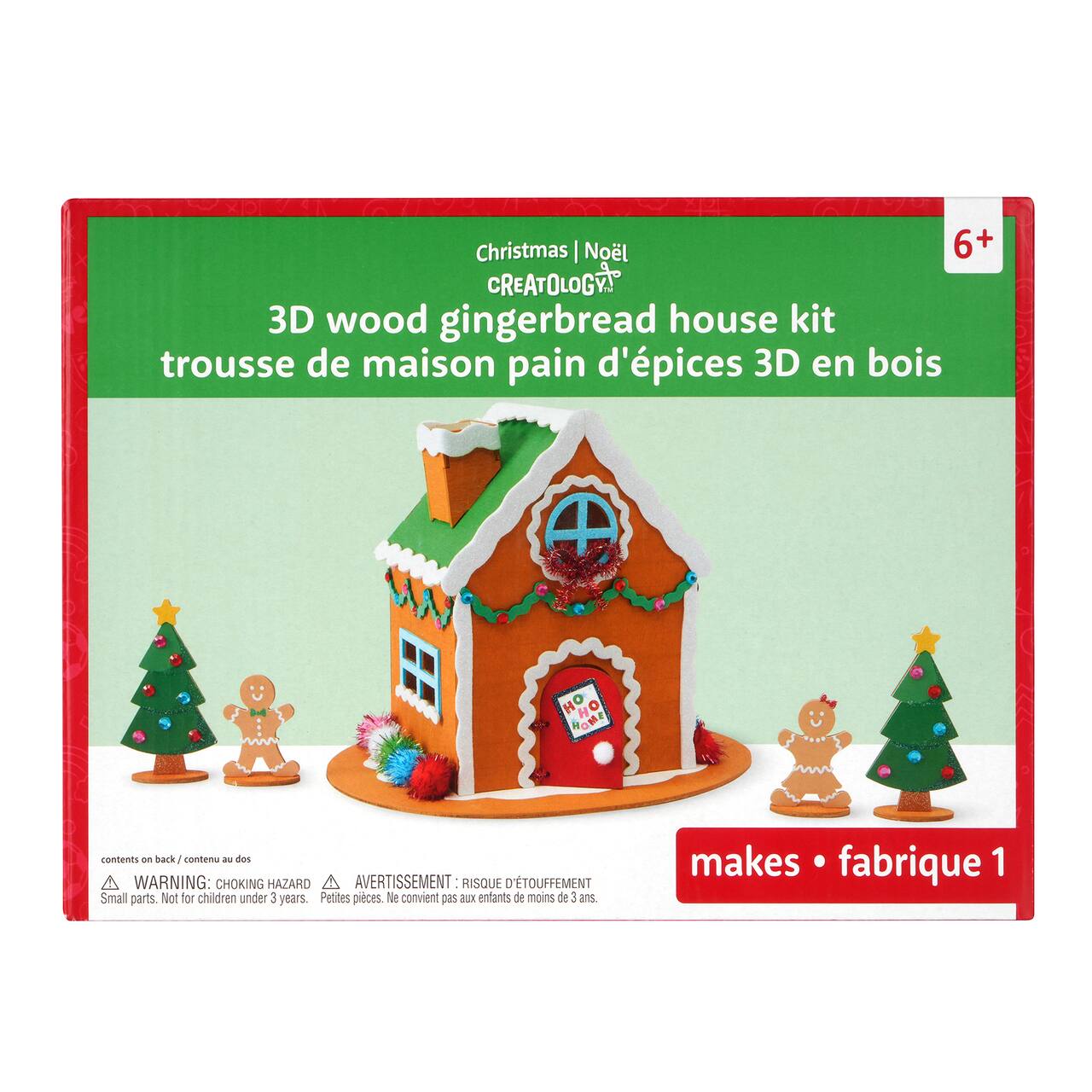 3D Wood Gingerbread House Kit by Creatology™